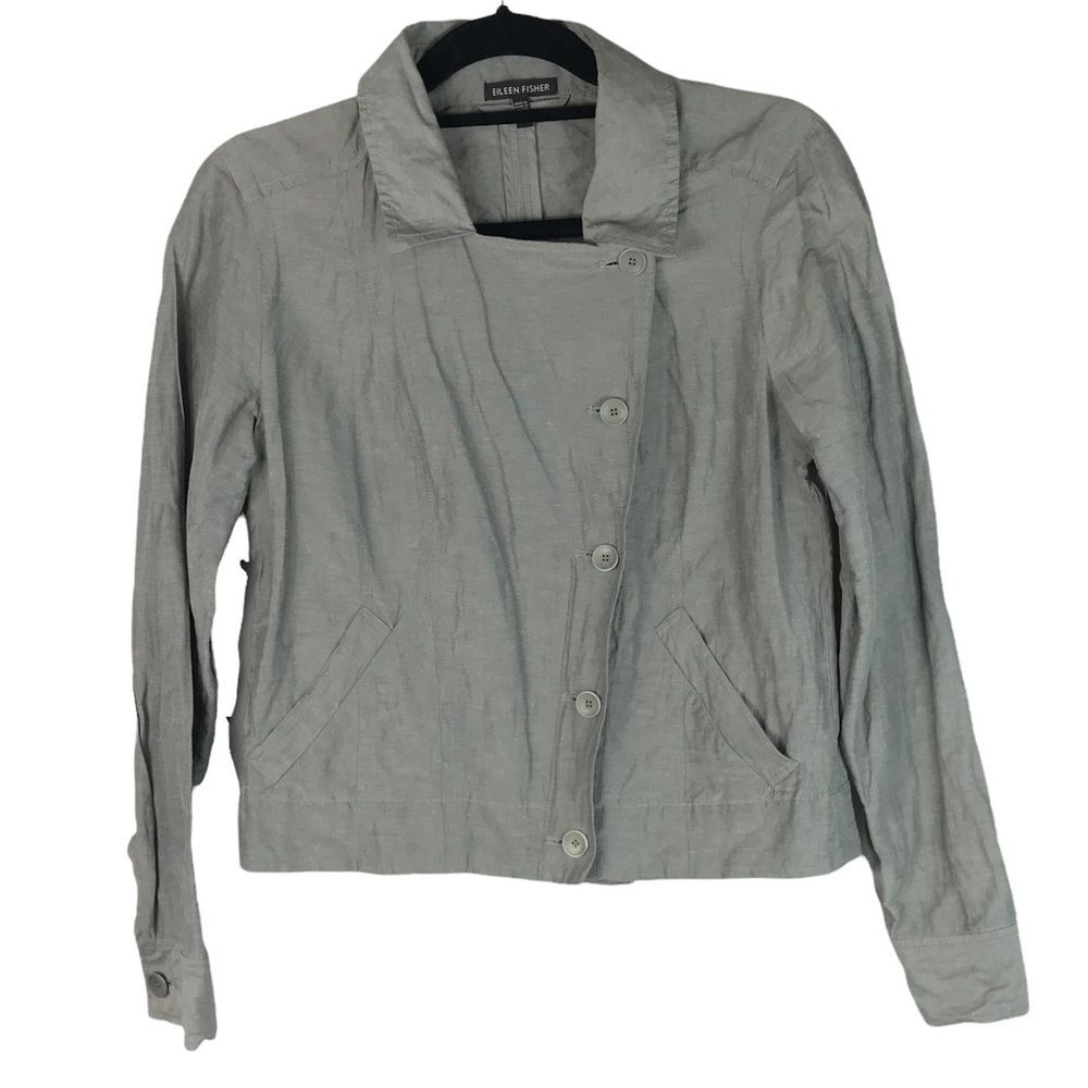 Eileen Fisher women’s side button up jacket size xsmall